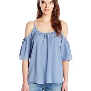 French Connection Polly cold shoulder blouse S